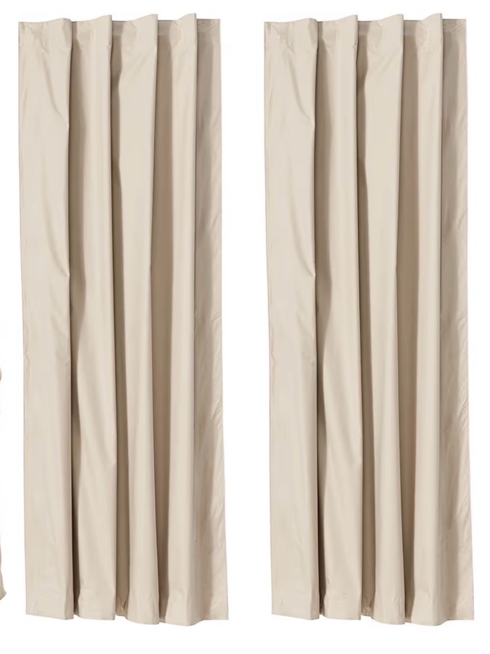 Amazon Basics Portable Blackout Curtain  Shade with Suction Cups, 2 pack, Beige